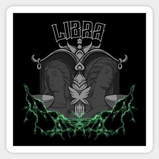 Lightning Libra (Green) Sticker